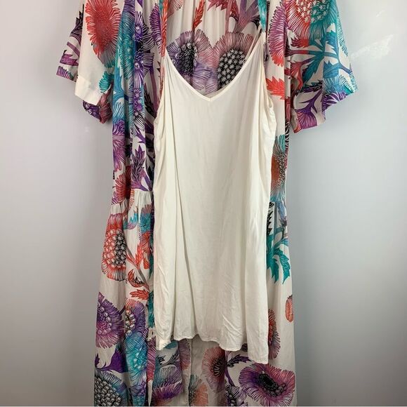 Anthropologie Tugboat women’s Azores midi oversized floral dress size XS/S - Picture 9 of 11